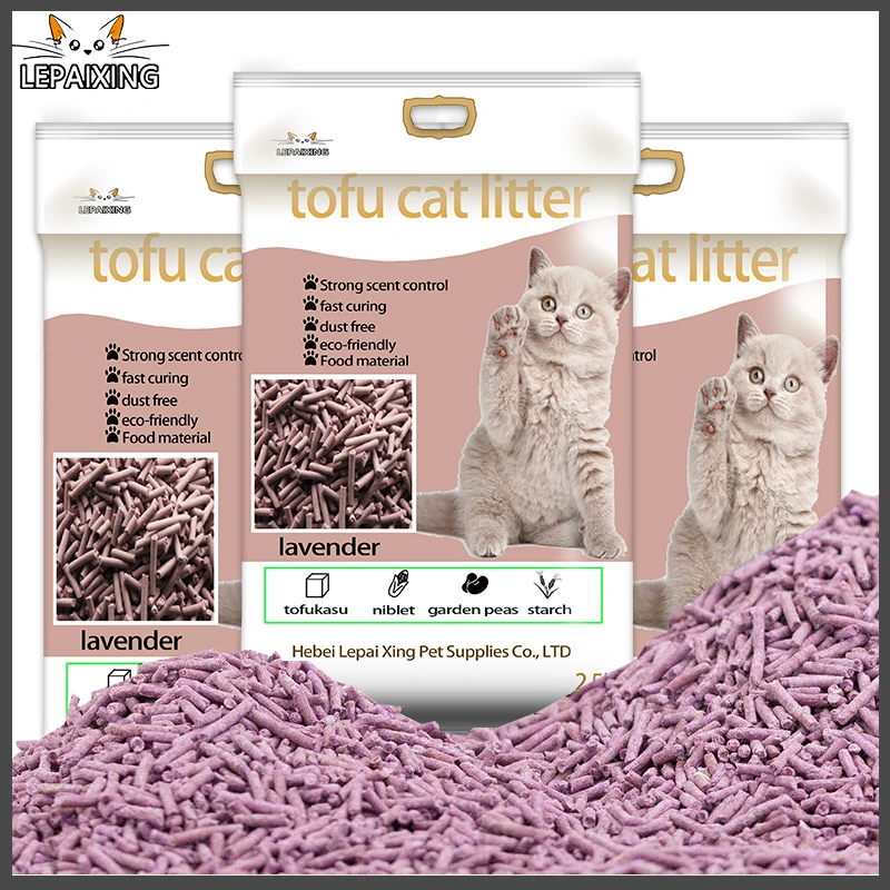 Lavender-Flavored Tofu Cat Litter Is Dust-Free and Can Flush Toilet Pet Supplies
