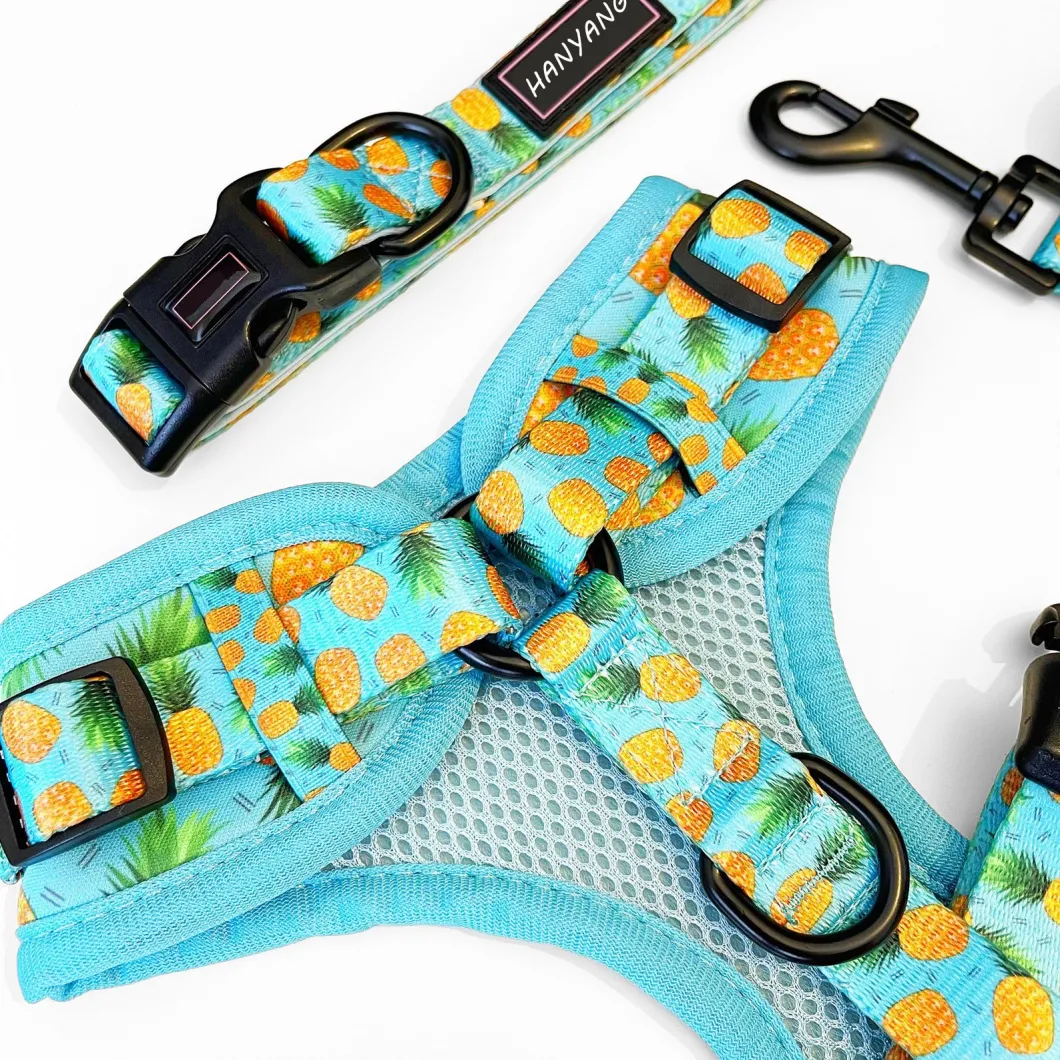 Hanyang Blue White Custom Individual Package Dog Chest Harness Pet Supply