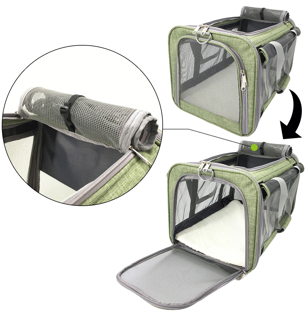 Portable Soft Outdoor Travel Breathable Dog Cat Carrier Pet Supply