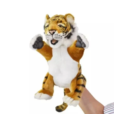 Tiger Plush Doll Hand Puppet Toy Mascot Festival Children′s Birthday Gift Customization Stuffed Soft Toy
