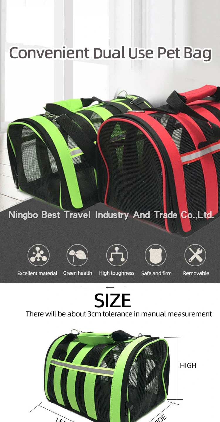 OEM Logo Pet Products Supply Fashion Dog Carrier Cat Breathable Dog Backpack Foldable Pet Supply