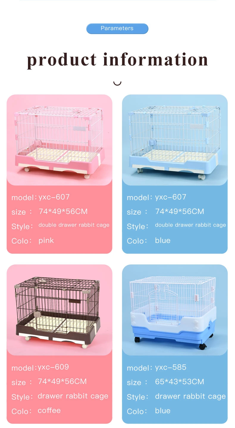 Factory Wholesale Custom Pet Supplies Rabbit Cage in Bulk