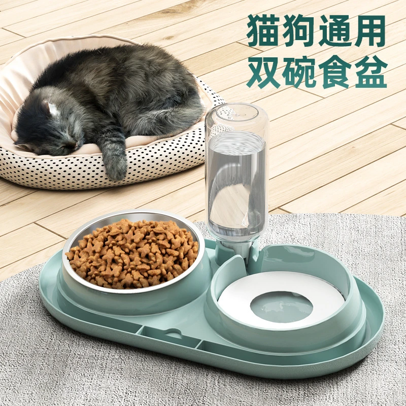 Pet Automatic Feeder Feeding Basin Multifunctional Cat and Dog Combination Feeding Pet Supplies