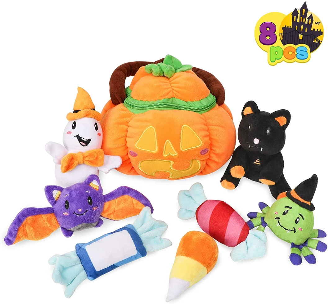 Custom Halloween Festival Factory Cute Custom Fancy Pumpkin Stuffed Stuffed Plush Toy