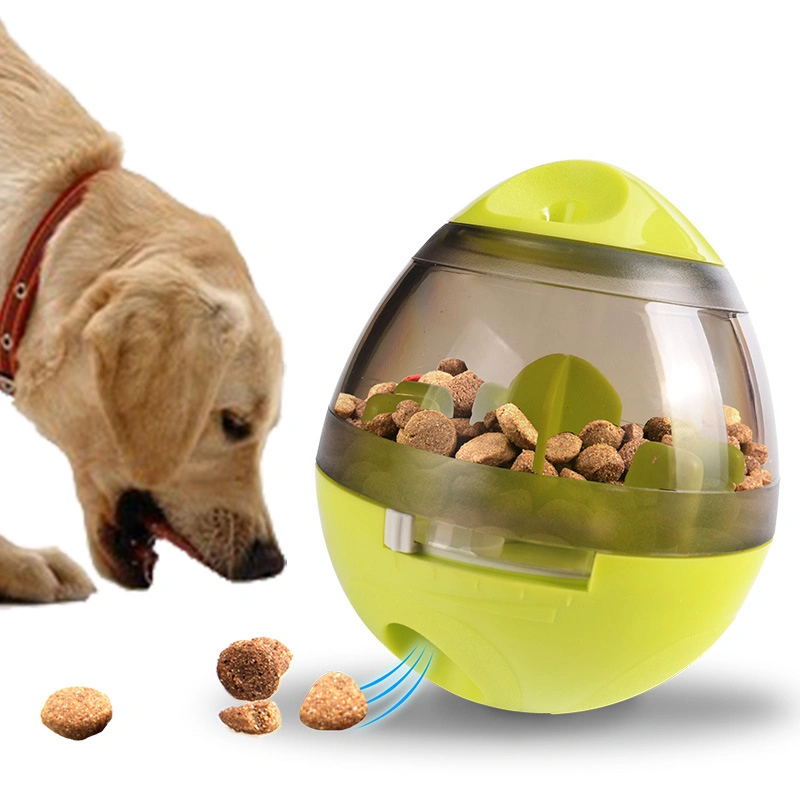 Cat Dogs Playing Toys Cat Food Feeders Ball Pet Interactive Toy Tumbler Egg Treat Ball