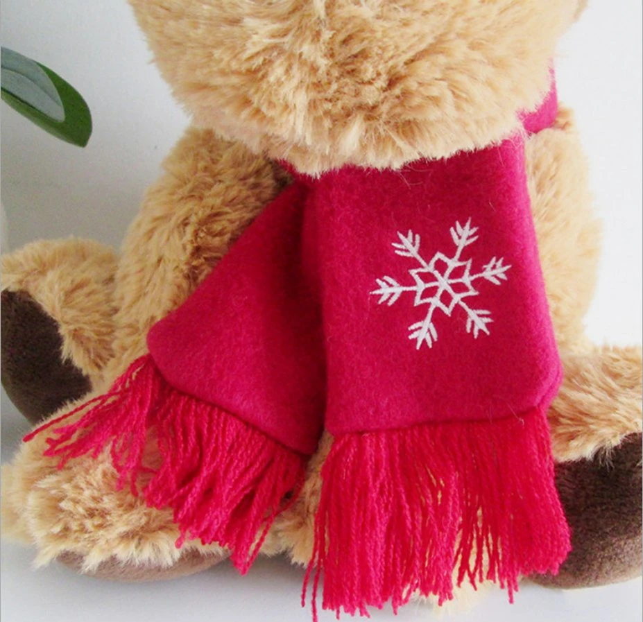 Custom Christmas Gifts Festival Toys Cute Reindeer Plush Soft Stuffed Animal Toy
