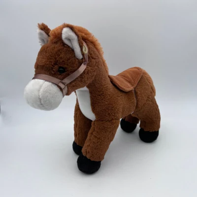 Cheapest Custom Baby Soft Festival Special Gifts Plush Toy Standing Animals Plush Horse